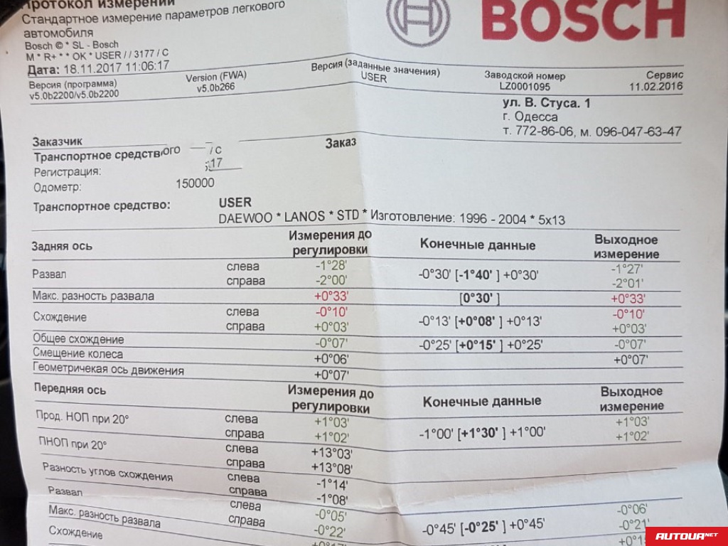Daewoo Sens стандарт 2005 года за 85 234 грн в Одессе