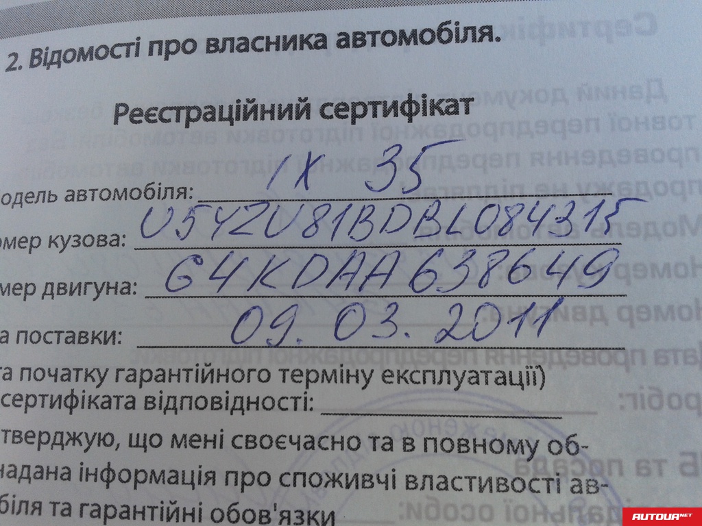 Hyundai ix35 TOP 2011 года за 701 834 грн в Киеве